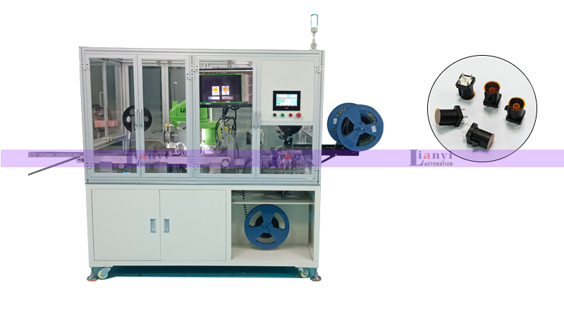 汽車(chē)連接器自動(dòng)貼麥拉包裝機(jī)