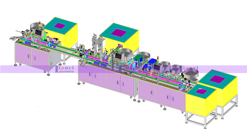 自動化組裝焊接鎖螺絲生產(chǎn)線